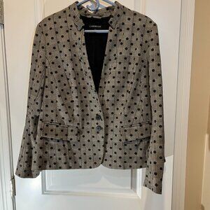 Lane Bryant Polka Dot Houndstooth Check Blazer.